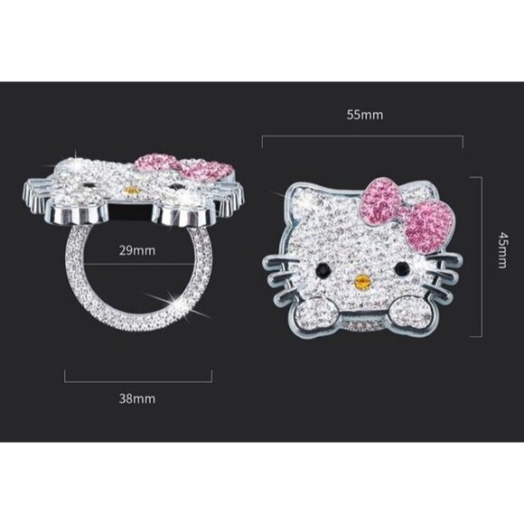 Hello Kitty Push To Start Car Ignition Cover On/Off Start Cover Hello Kitty New - Picture 3 of 7